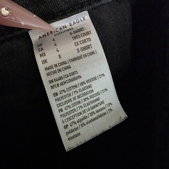 American Eagle Next Level Stretch Super Hi-Rise Jeggings Women's Size 4 X-Short - Picture 7 of 7